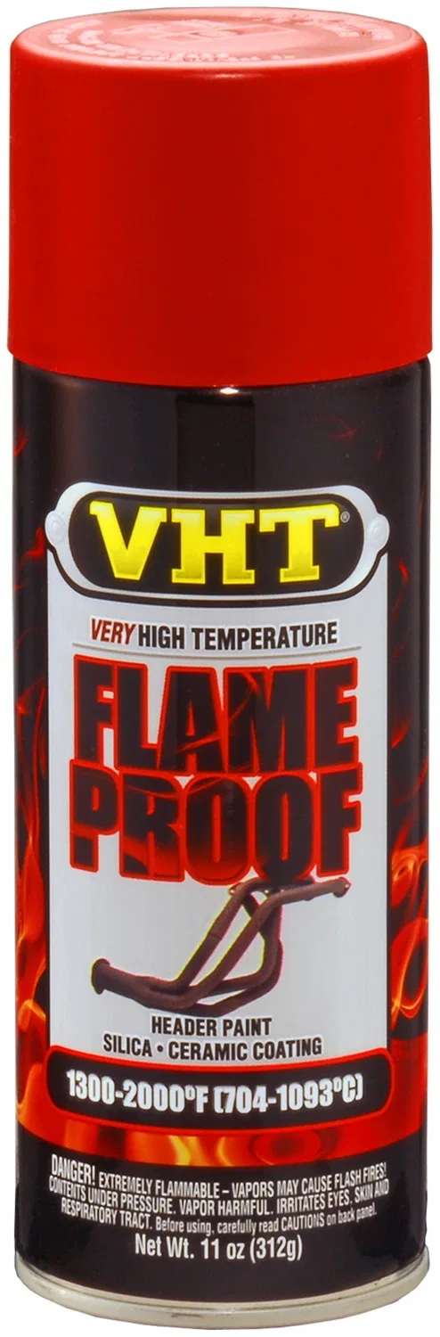 SP109 – VHT Paint, Heat Resistant 1300-2000 Degrees Fahrenheit Flat Red Aerosol Spray Can 11 Ounce
